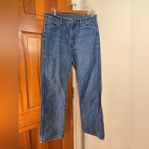 Wrangler Men's Straight Blue Jeans Sz 34 X 32